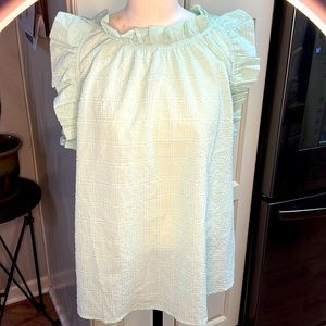 1XL Green Summer Blouse #1357